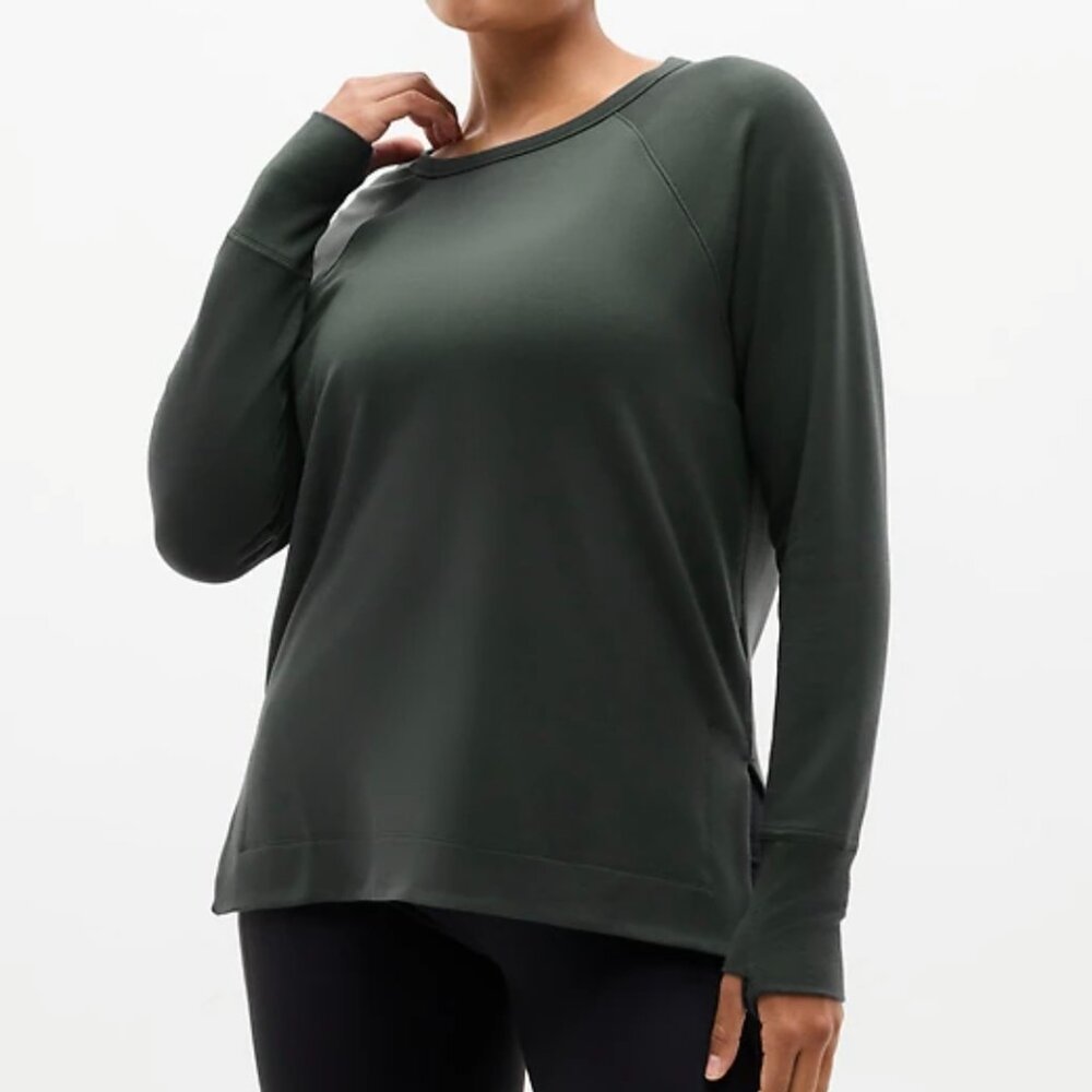 NWOT Athleta Coaster Luxe Recover Sweatshirt- Size XS